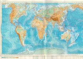 Карта мира географическая подробная